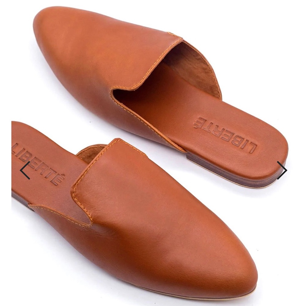 Liberté Leather: The Modern Mule - Cognac